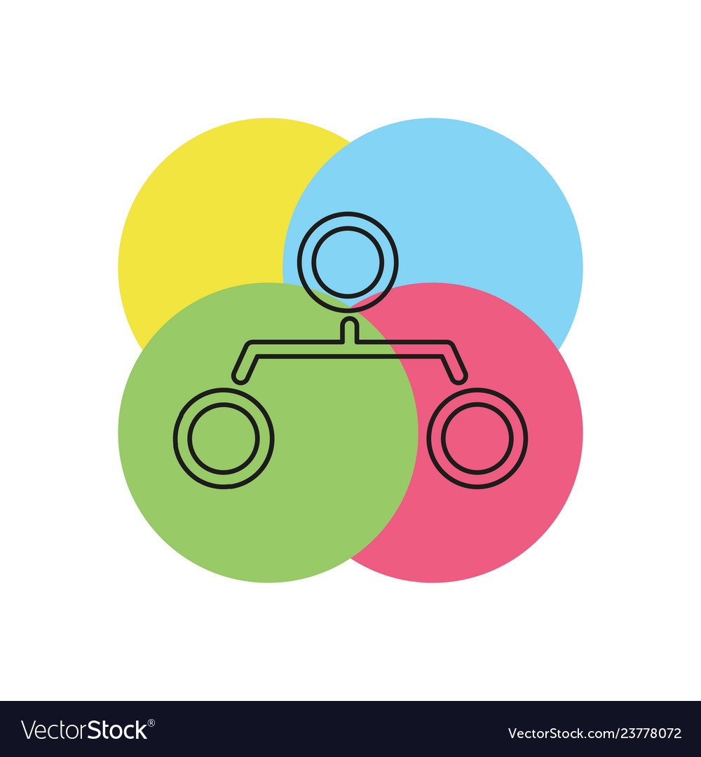 Organization chart icon hierarchy structure graph