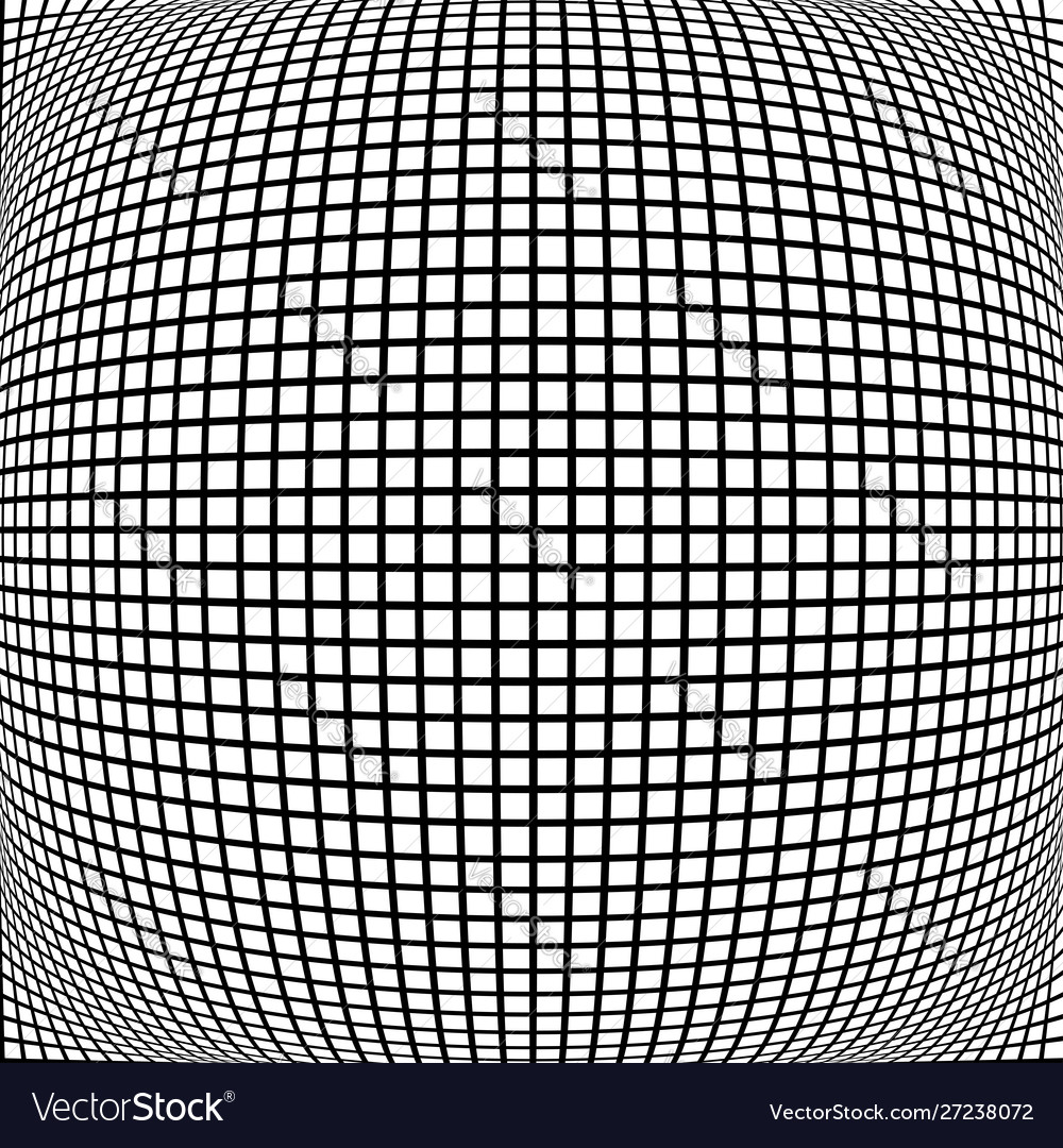 Spherical globe circular distort effect pattern vector image Spherical globe circular distort effect pattern