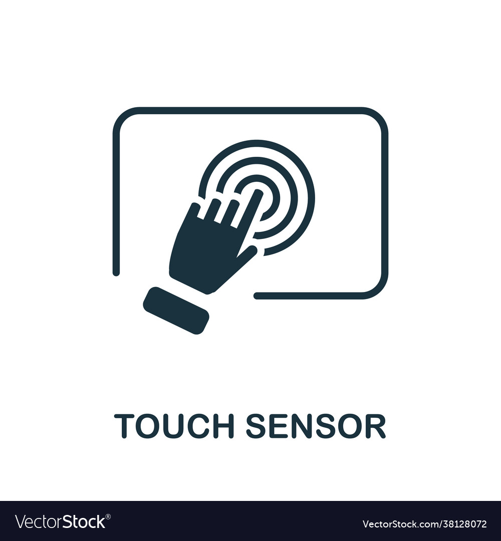 Touch sensor icon simple element from sensors