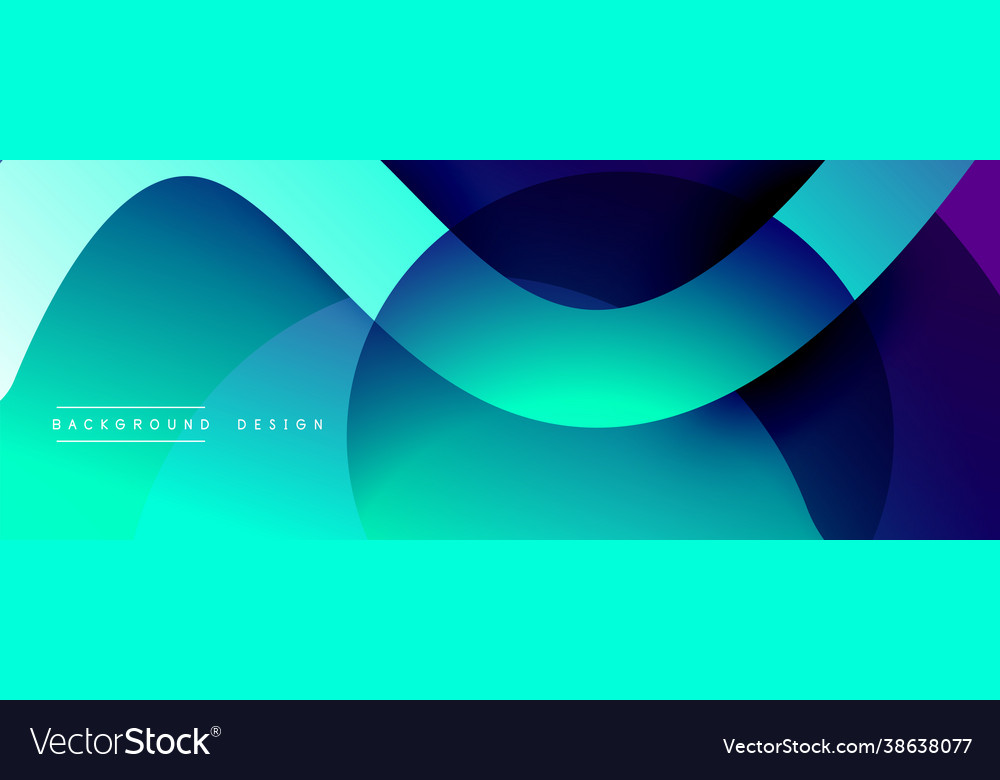 Abstract overlapping lines and circles geometric vector image Abstract overlapping lines and circles geometric