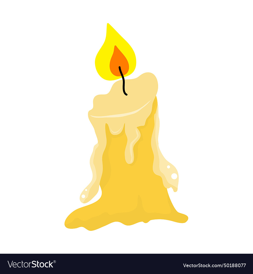 Candle isolated