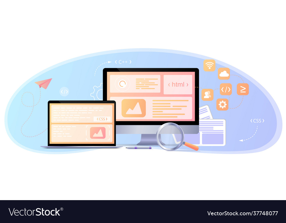 Concept web design website page development