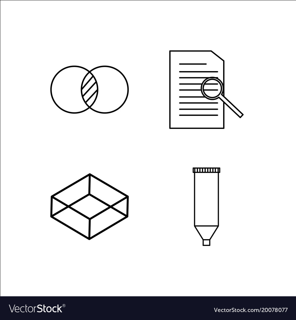 Design and studio simple linear icon setsimple