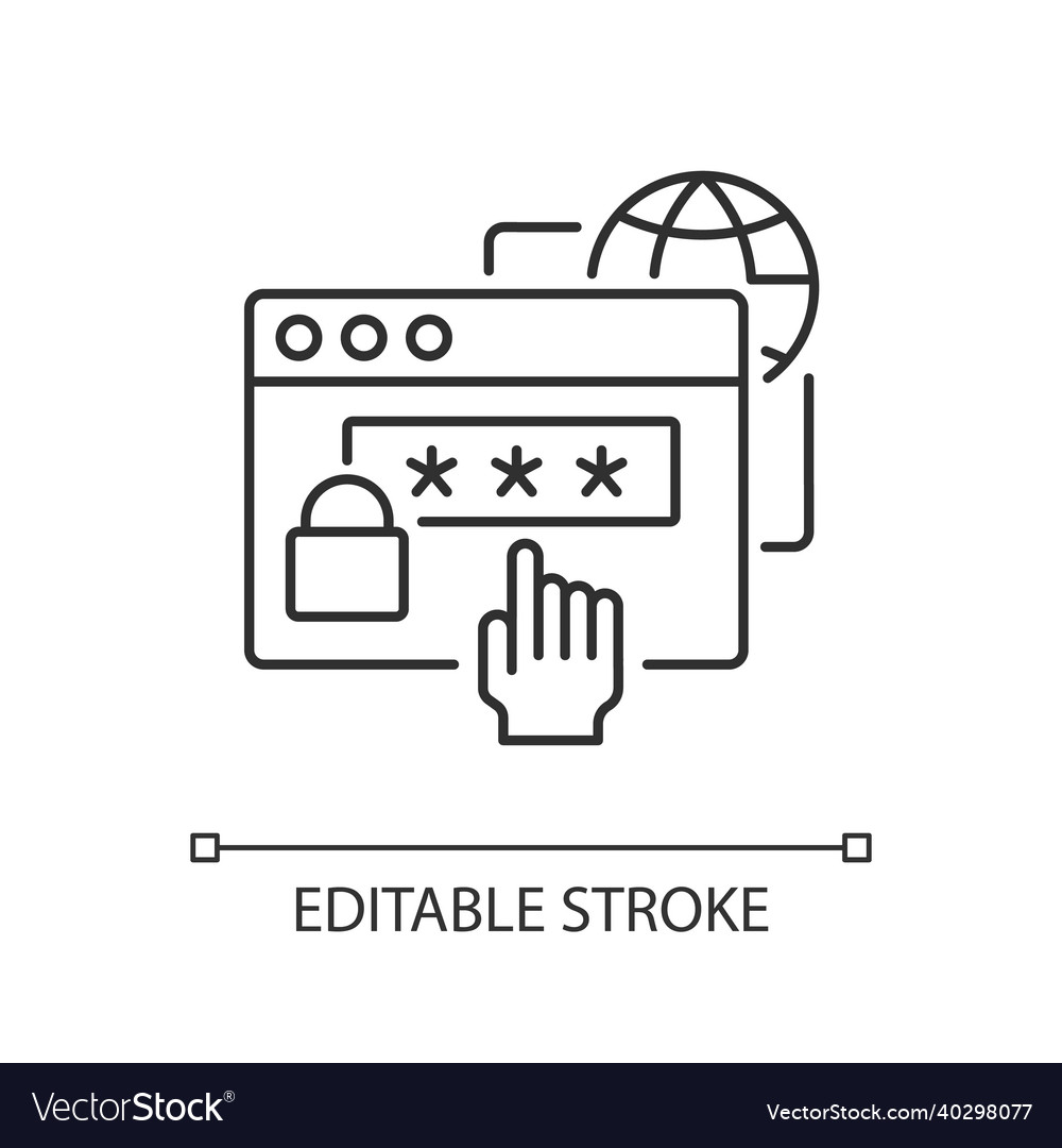 Digital foundation skills linear icon