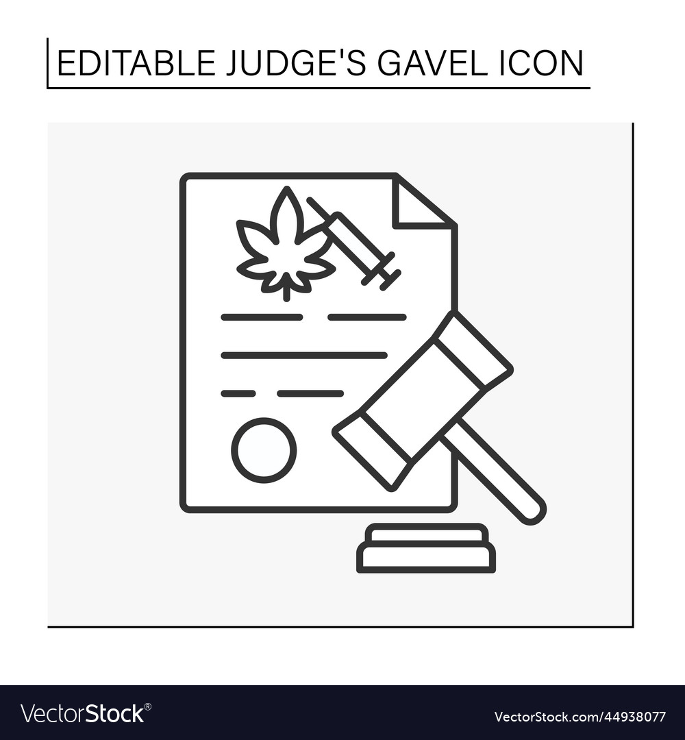 Document line icon vector image Document line icon