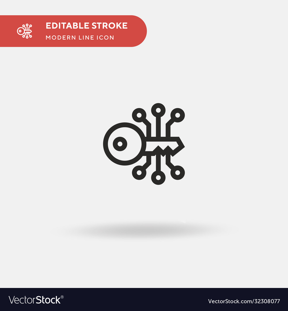 Encryption simple icon symbol Vector Image Encryption simple icon symbol
