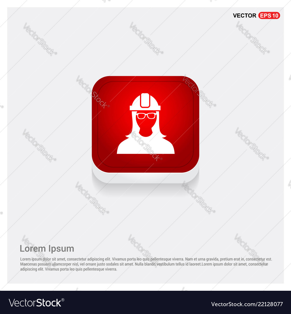 Engineer user icon Vector Image Engineer user icon