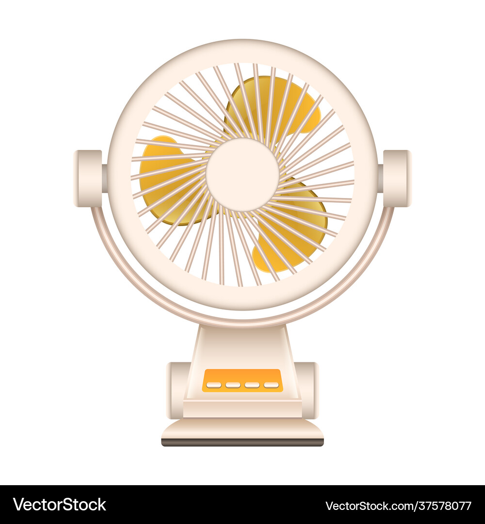 Fan iconrealistic icon isolated Royalty Free Vector Image