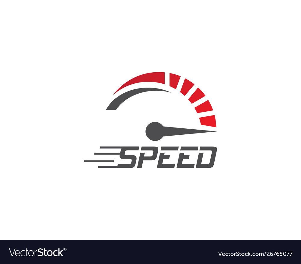 Faster logo template Royalty Free Vector Image