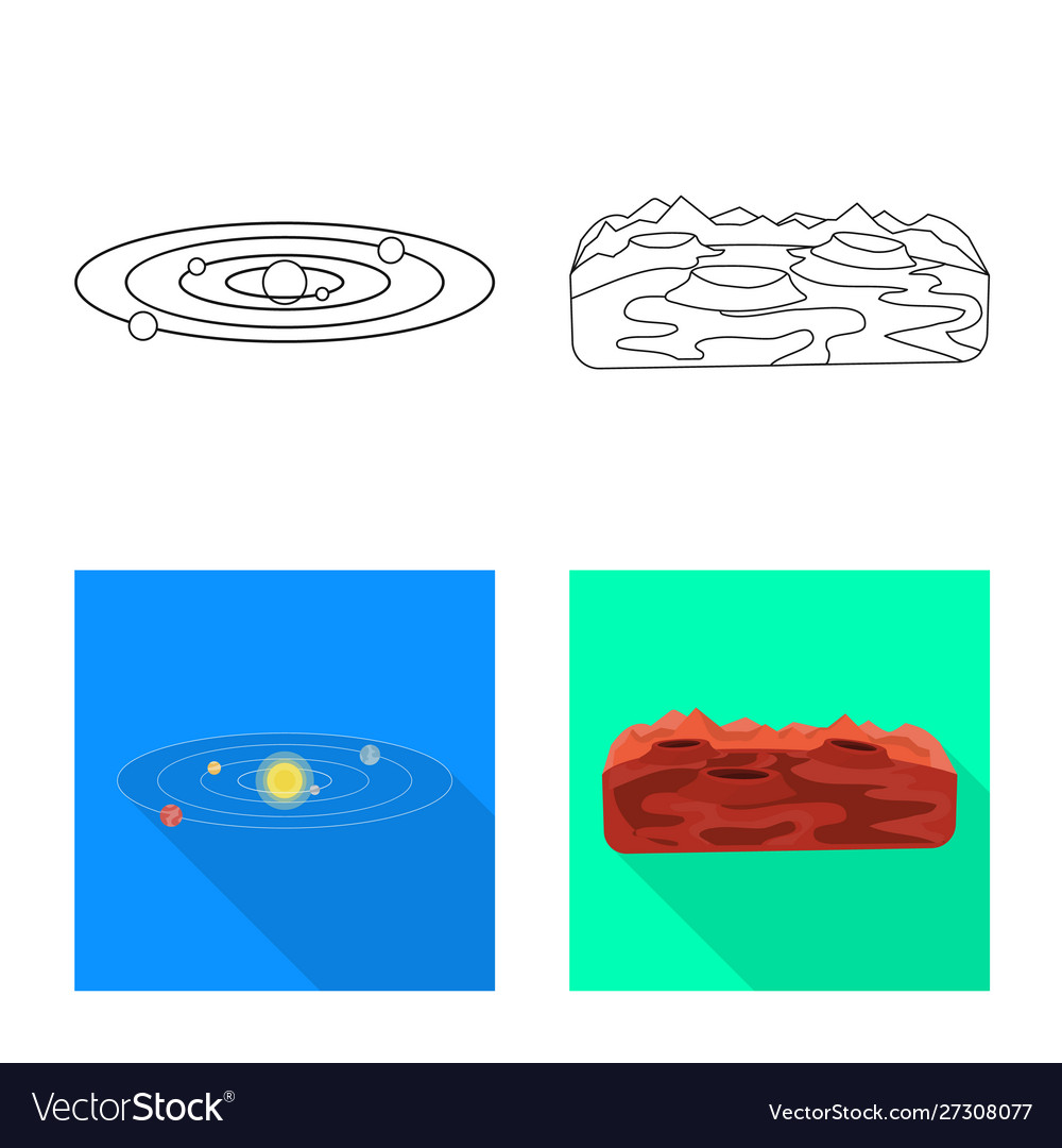 Isolated object astronomy and technology icon Vector Image Isolated object astronomy and technology icon