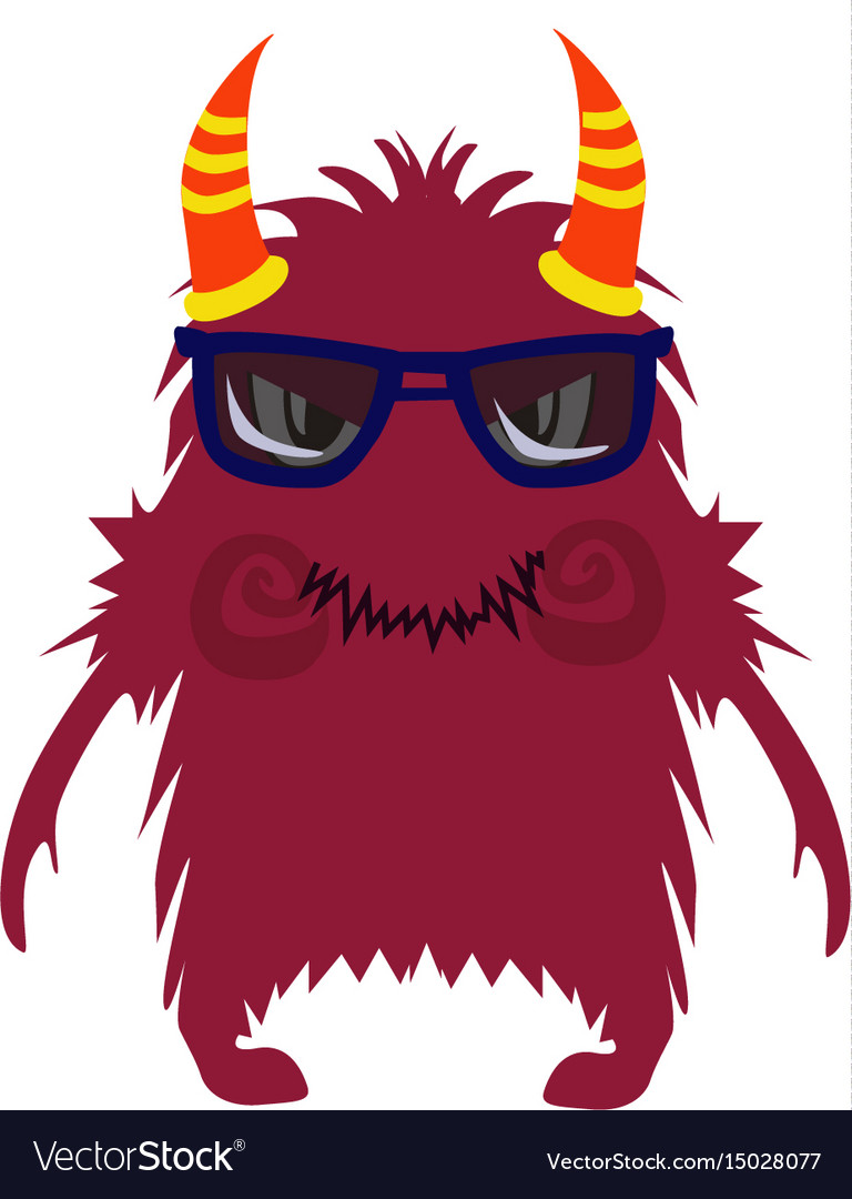 Scary Cool Monster Avatar (em Inglês). Royalty Free SVG, Cliparts, Vetores,  e Ilustrações Stock. Image 76594678