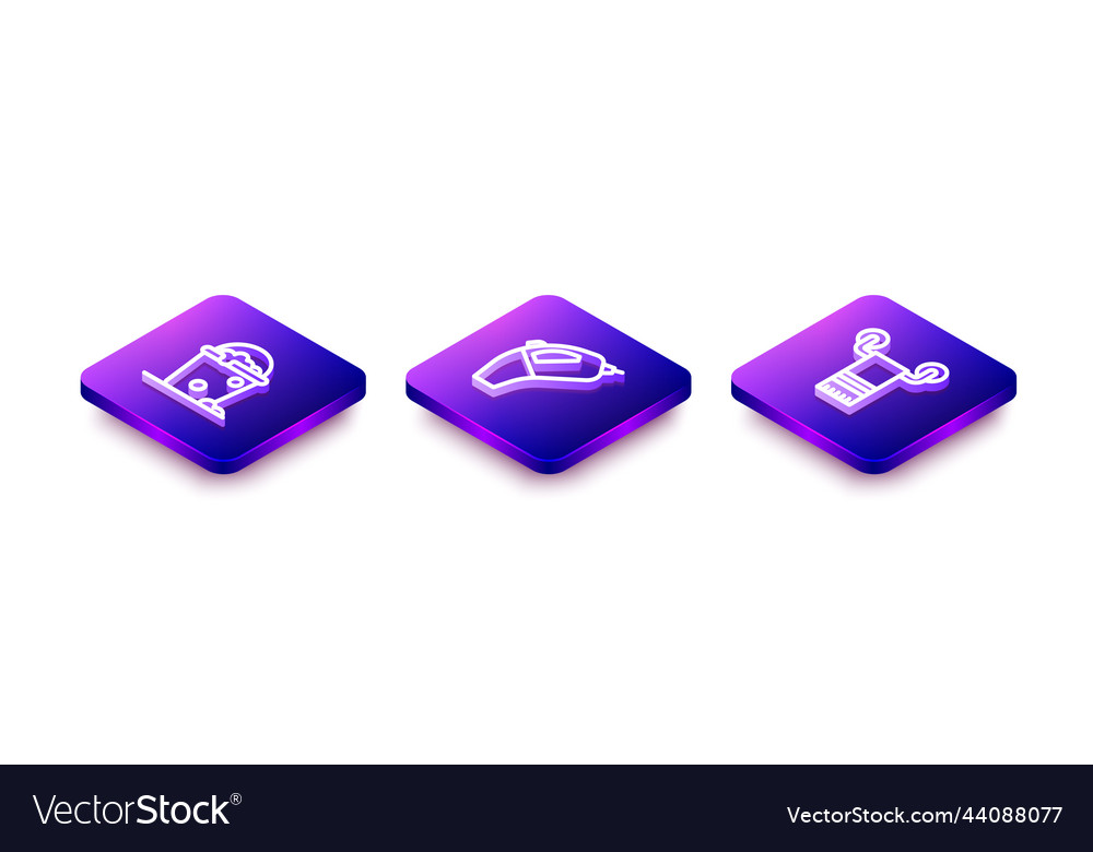 Set isometric line bucket with foam and bubbles Vector Image Set isometric line bucket with foam and bubbles