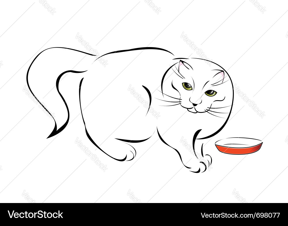 Stylized cat Royalty Free Vector Image - VectorStock