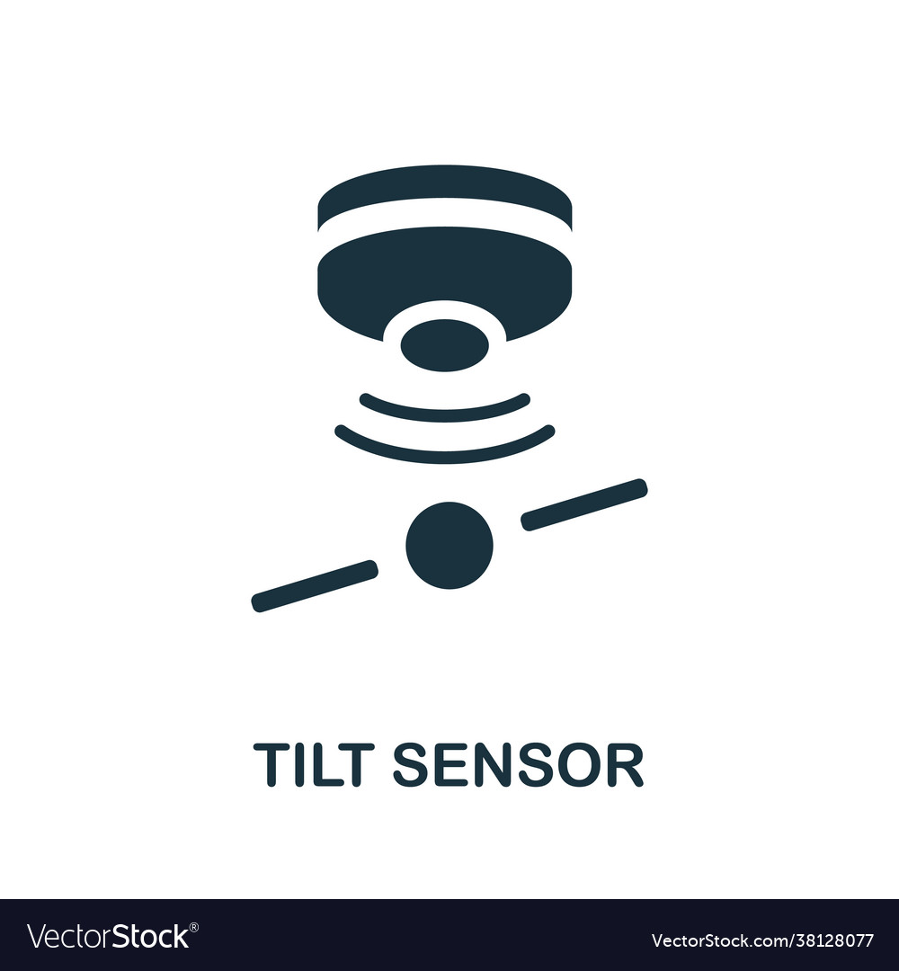 Tilt sensor icon simple element from sensors