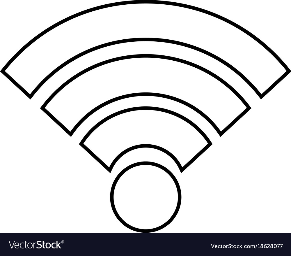 Wifi internet connection signal wave