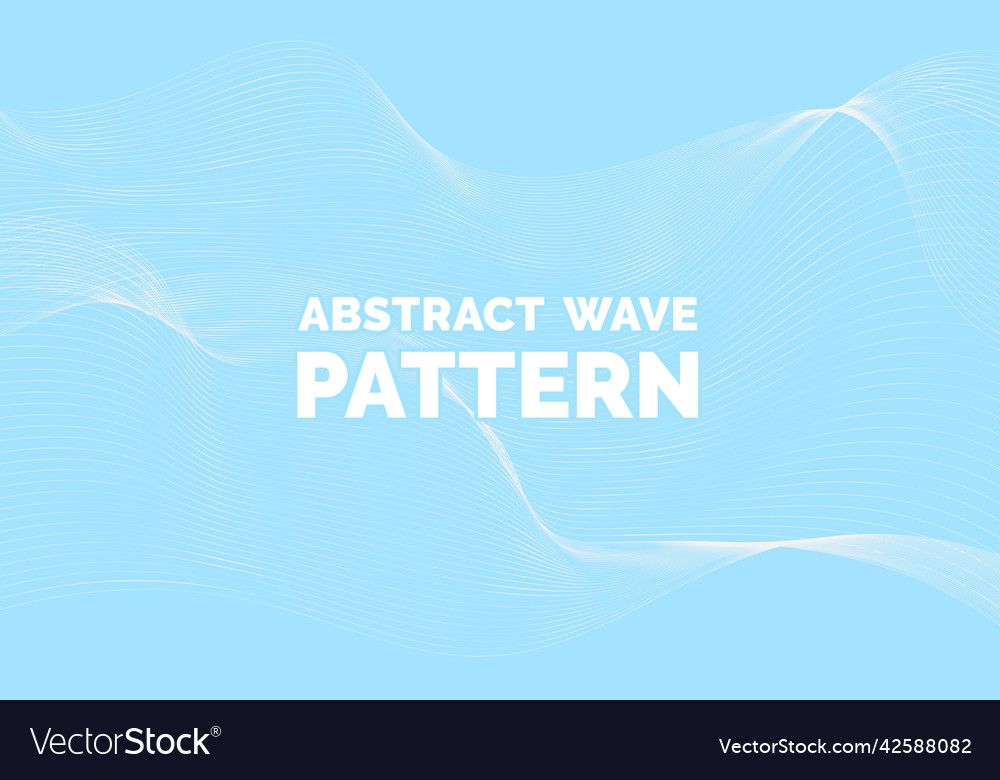 Abstract wave pattern wavy thin line background vector image Abstract wave pattern wavy thin line background