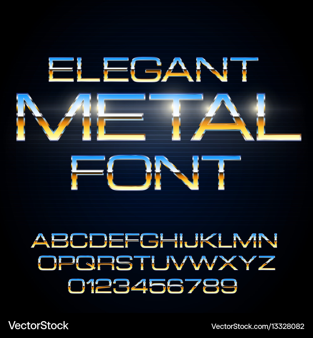 Alphabet font Royalty Free Vector Image - VectorStock