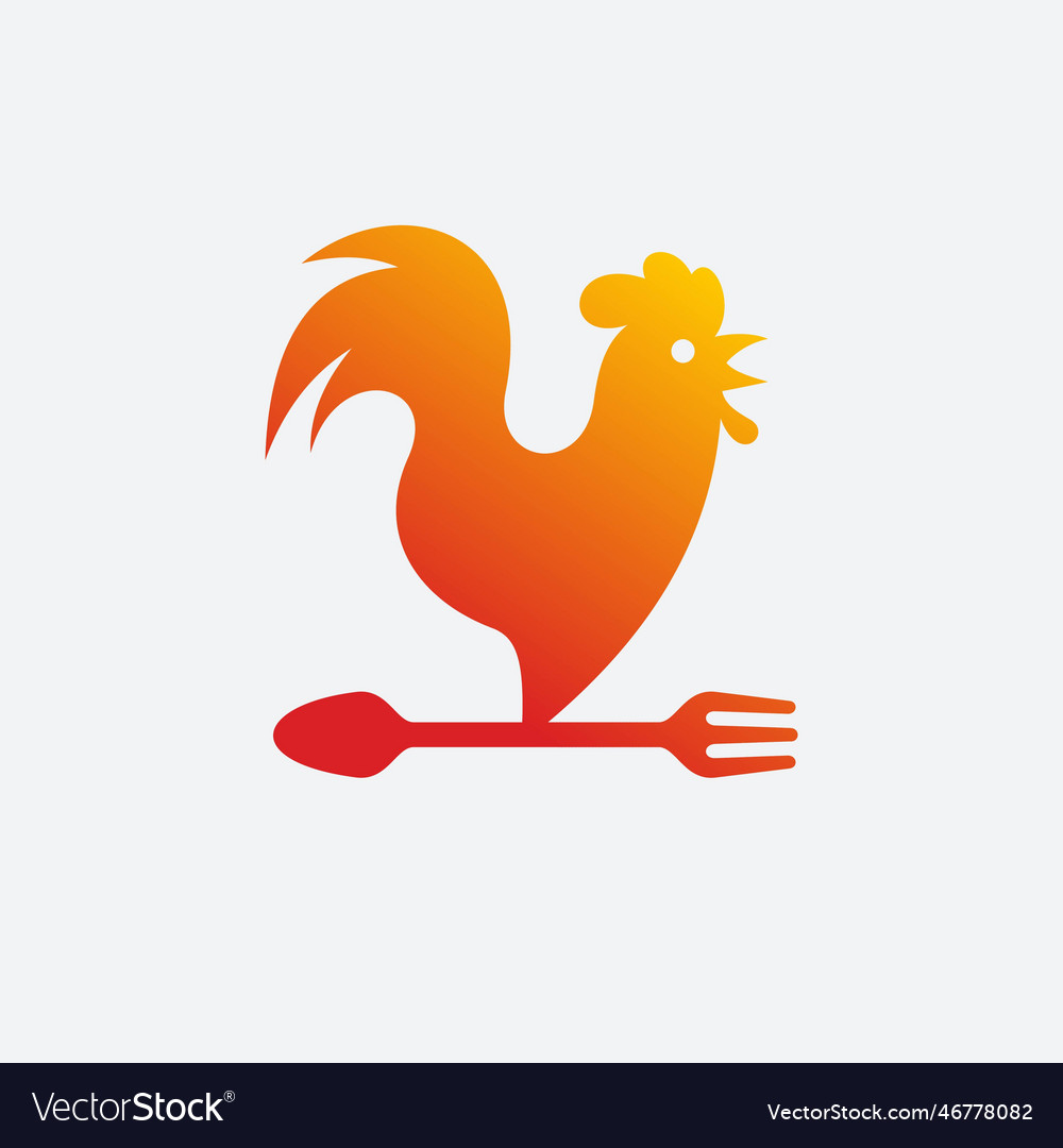 Chicken rooster restaurant logo design