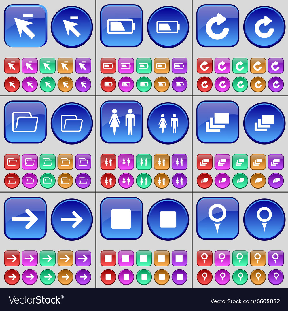 Cursor battery reload folder silhouette gallery