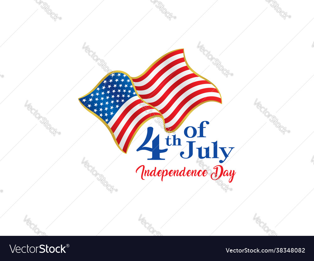 Fourth of July USA Flag