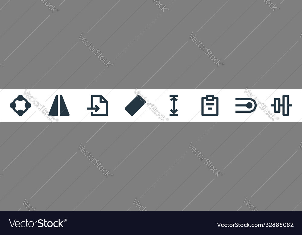 Graphic design line icons linear set quality vector image Graphic design line icons linear set quality