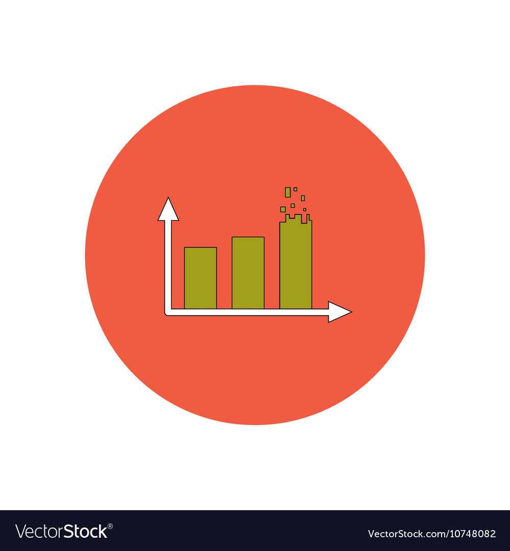 In flat design of column chart