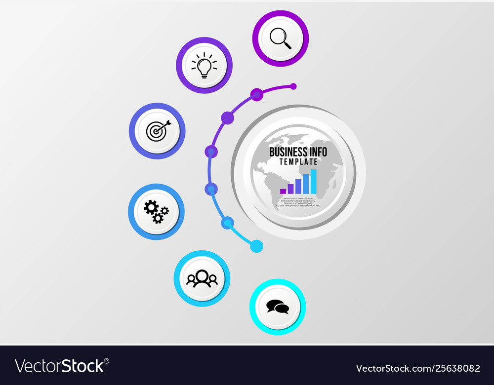 Infographic design template with options steps