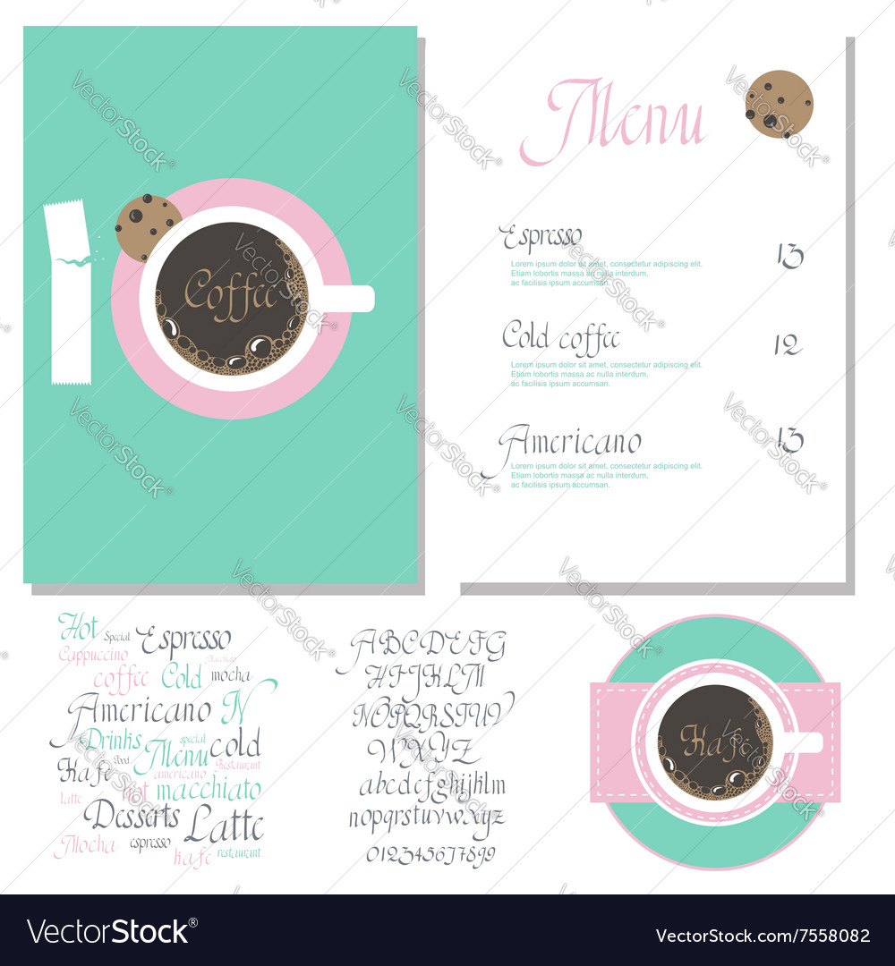 Kafe menu set