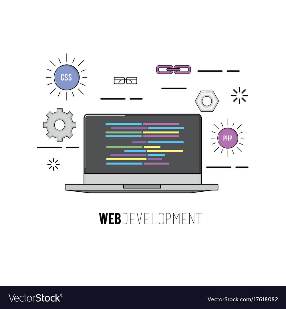 Laptop mit Codeprogrammierung Softwaredaten