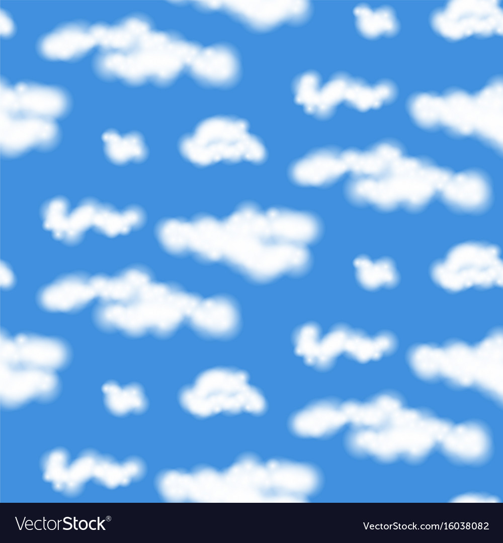 Realistic clouds seamless pattern