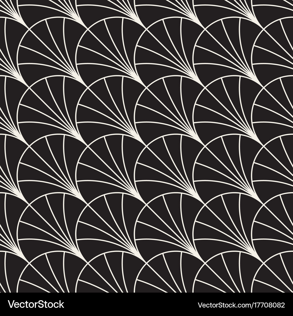 Seamless rounded lines pattern abstract Royalty Free Vector