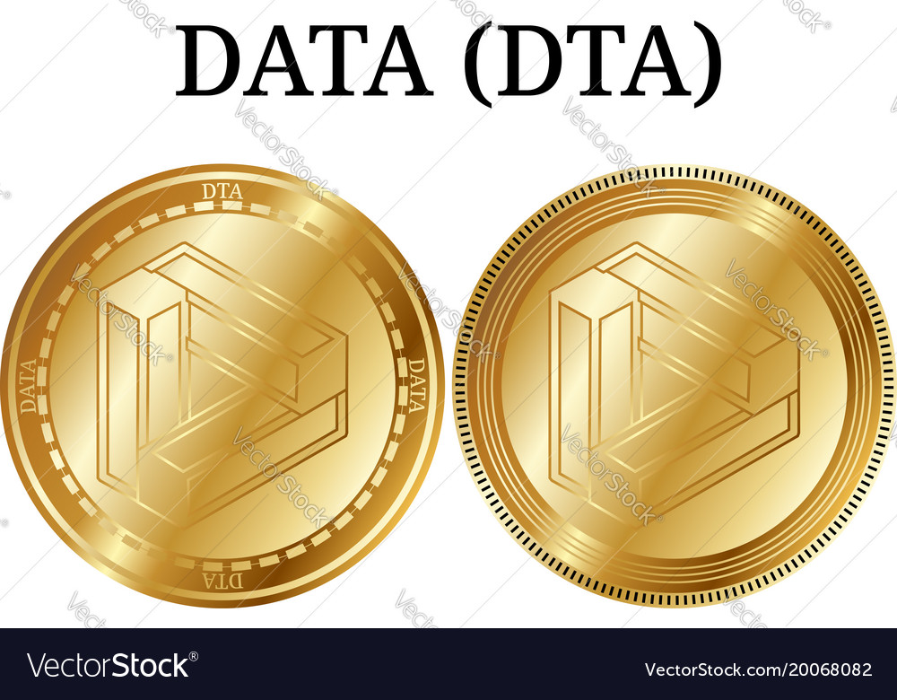 Set of physical golden coin data dta