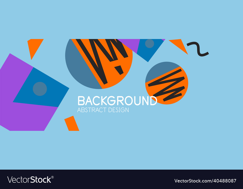Abstract background blocks lines triangles vector image Abstract background blocks lines triangles