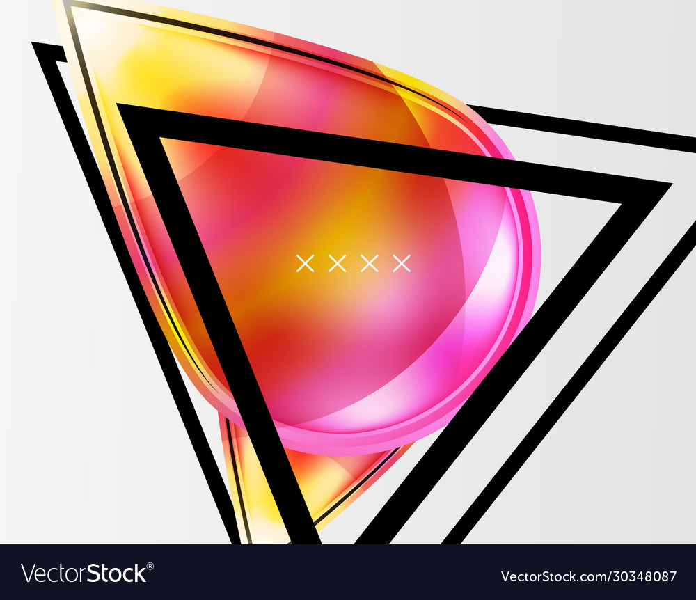 Abstract background - glossy glass bubbles Vector Image