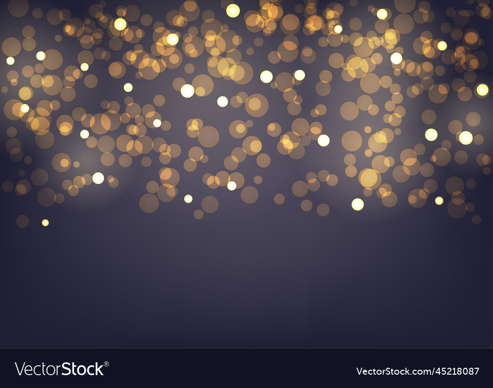 Abstract gradient background gold bokeh light