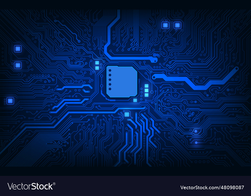Computer circuit board abstract technological