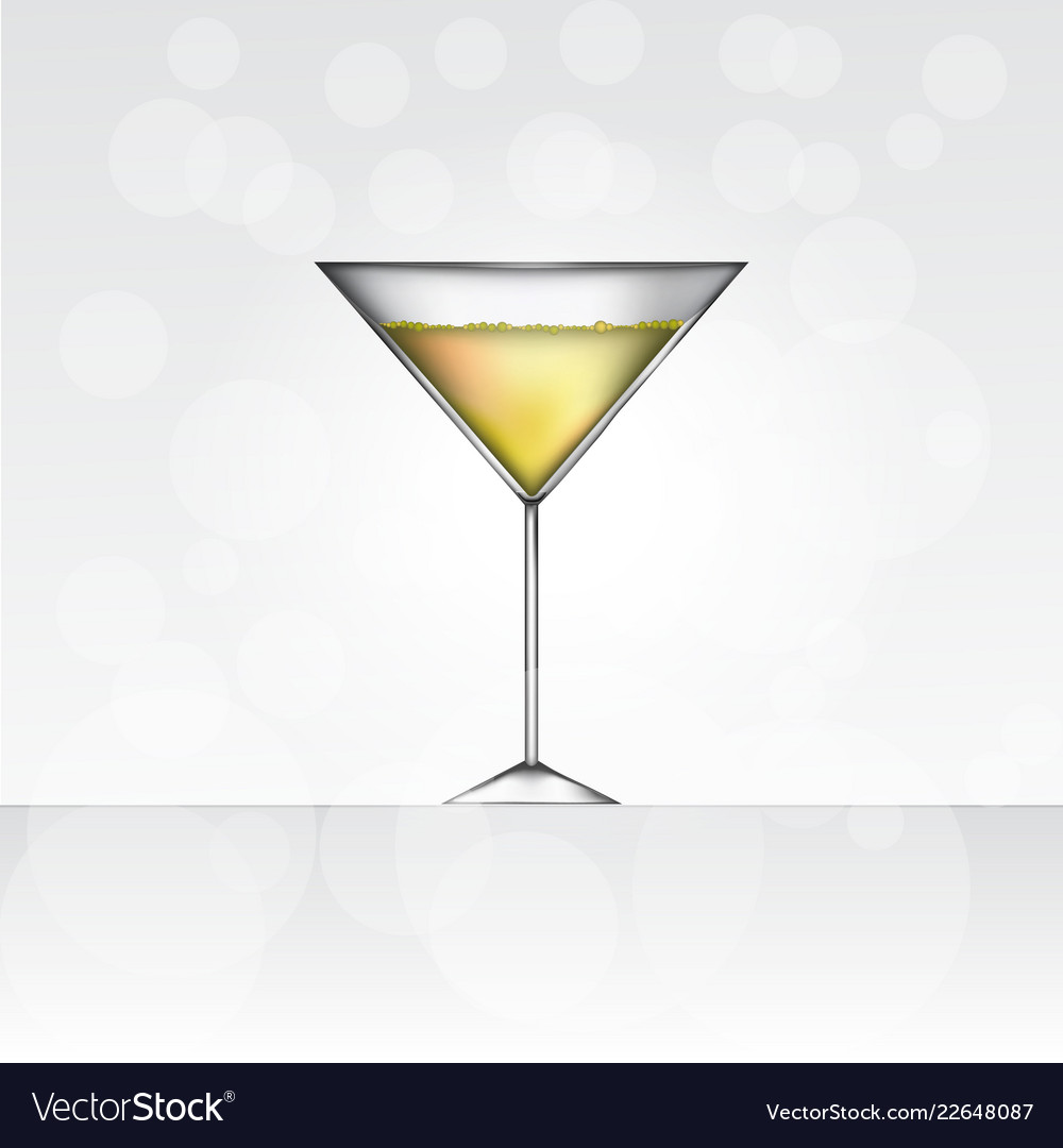 Glass of martini bianko