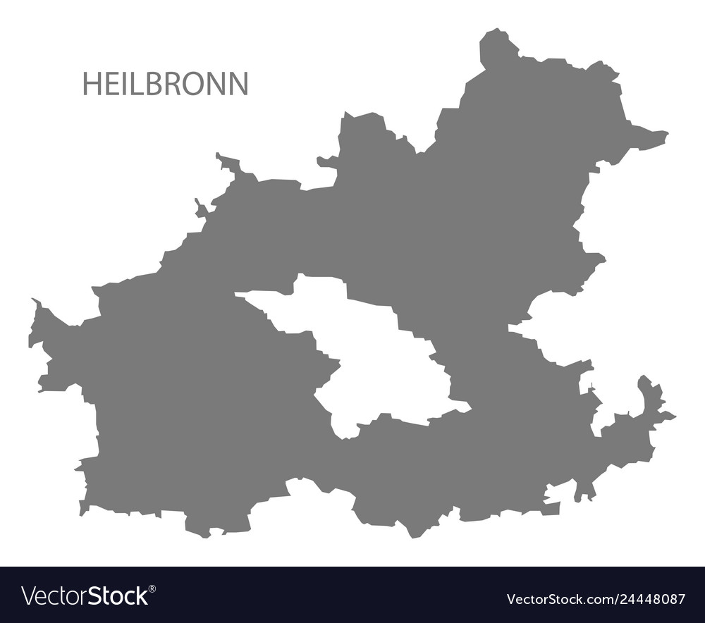 Heilbronn Bezirk Karte der baden wuerttemberg germany vector image Heilbronn Bezirk Karte der baden wuerttemberg germany