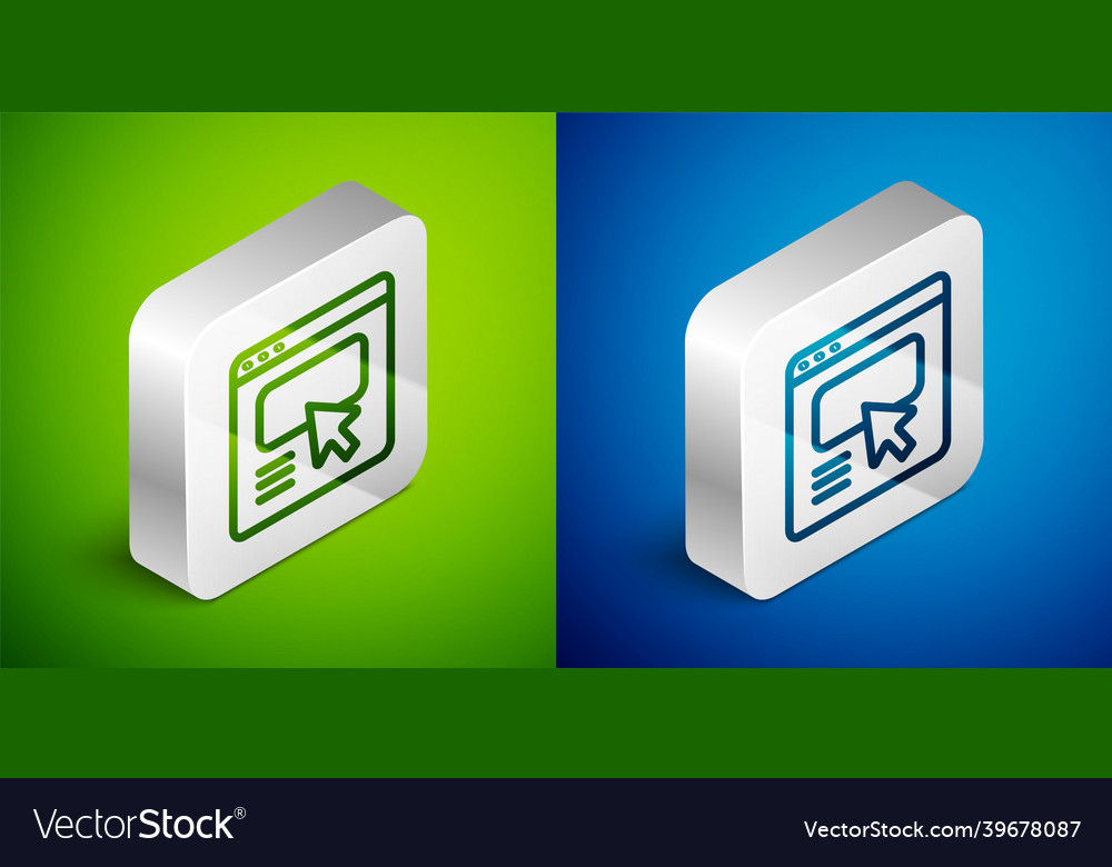 Isometric line ui or ux design icon isolated