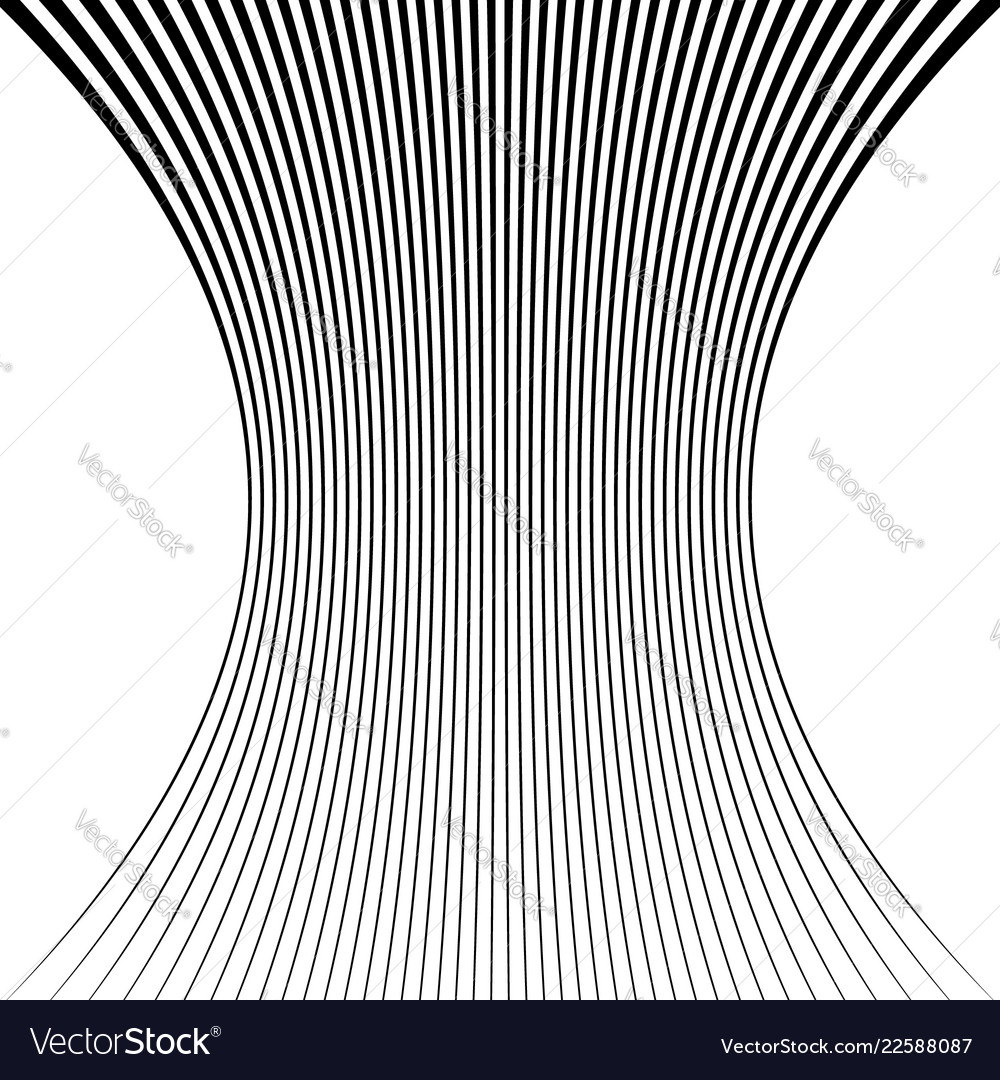 Lines with squeezed deformation effect vector image Lines with squeezed deformation effect