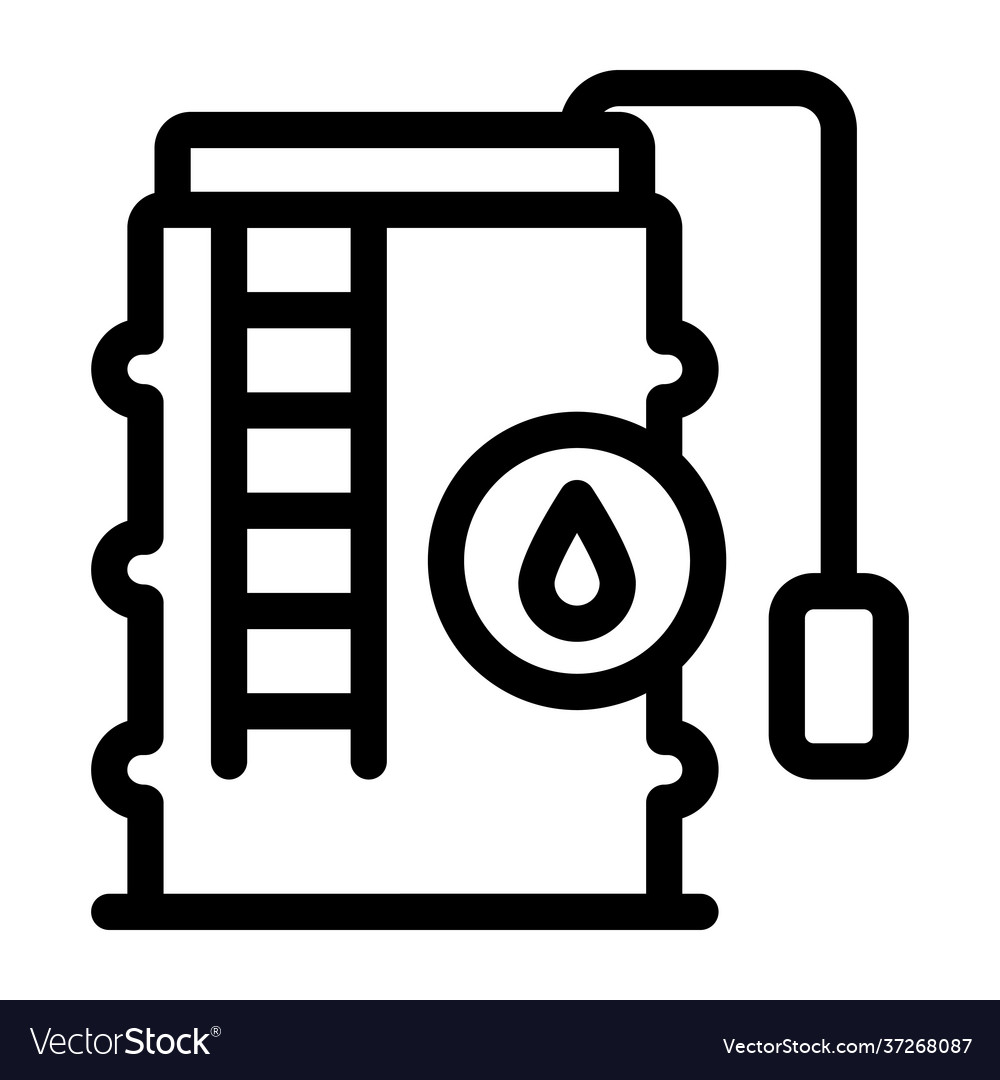 Oil reservoir Royalty Free Vector Image - VectorStock