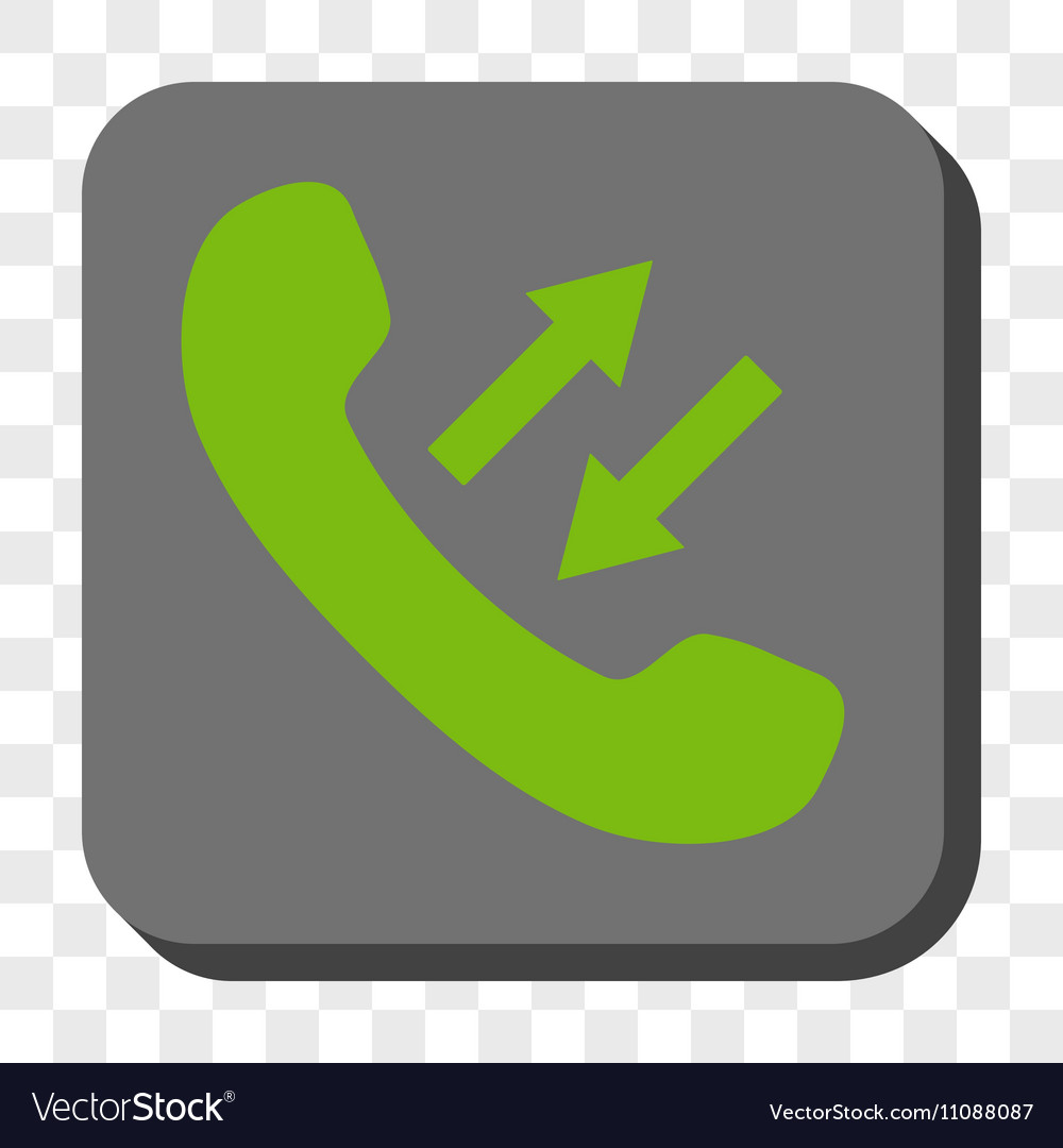 Phone talking rounded square button