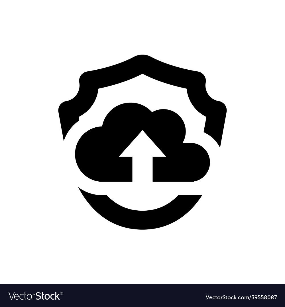 Secure data upload icon
