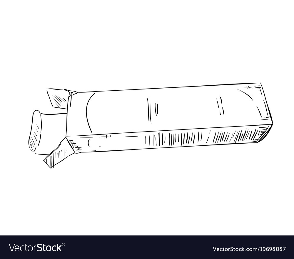 Sketch an open box Royalty Free Vector Image - VectorStock