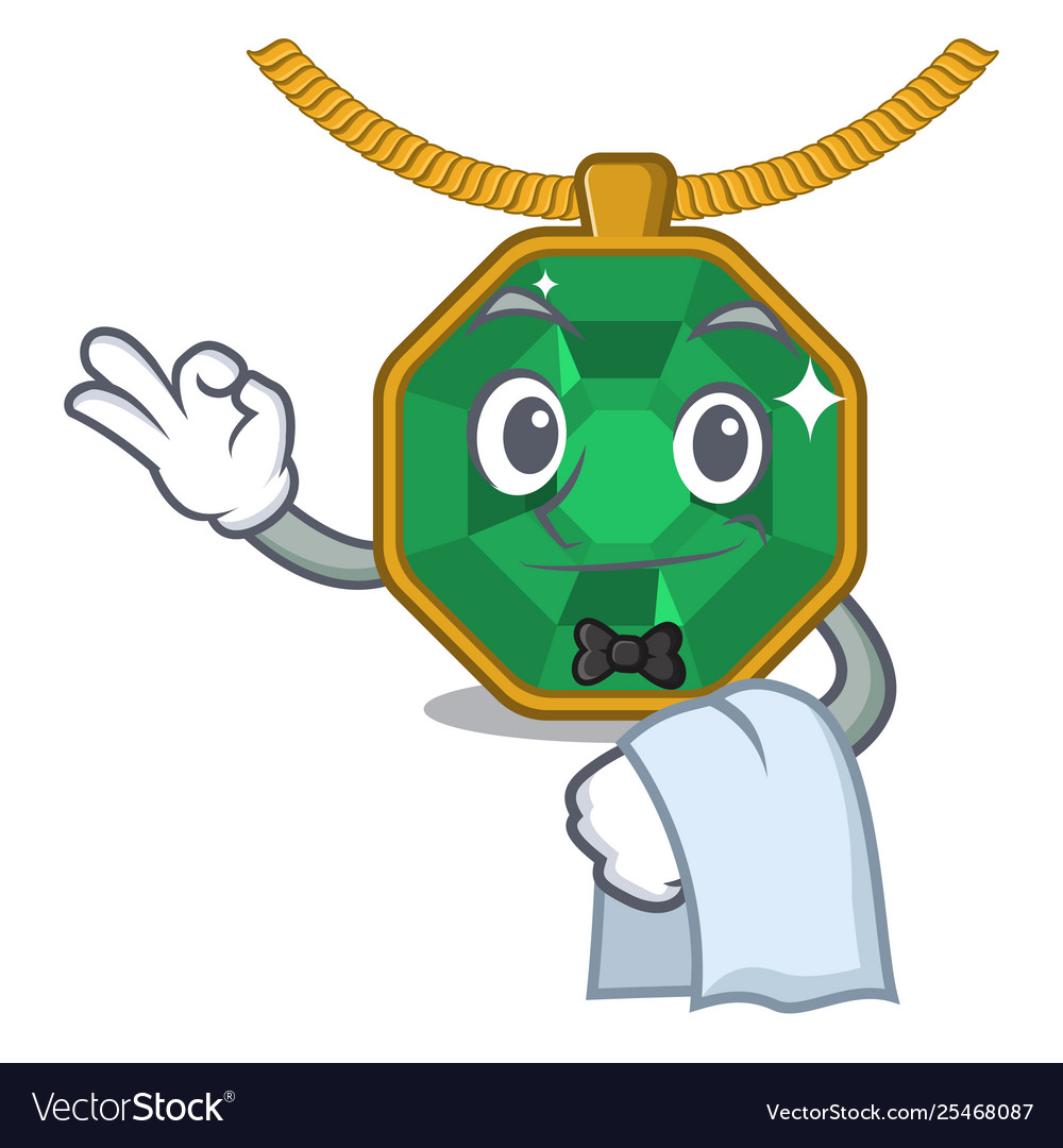 Waiter peridot jewelry in shape character