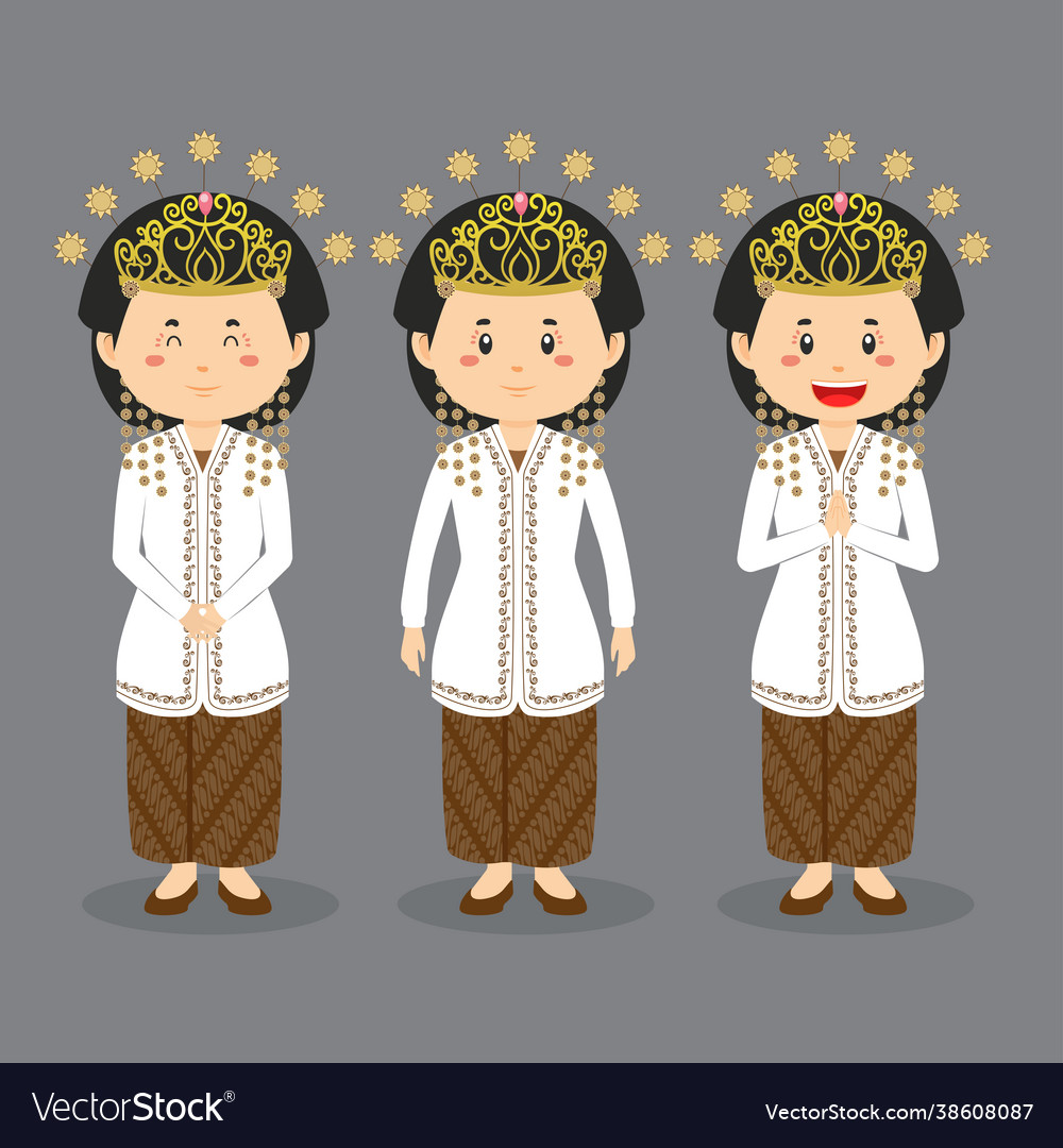 West java character with various expression