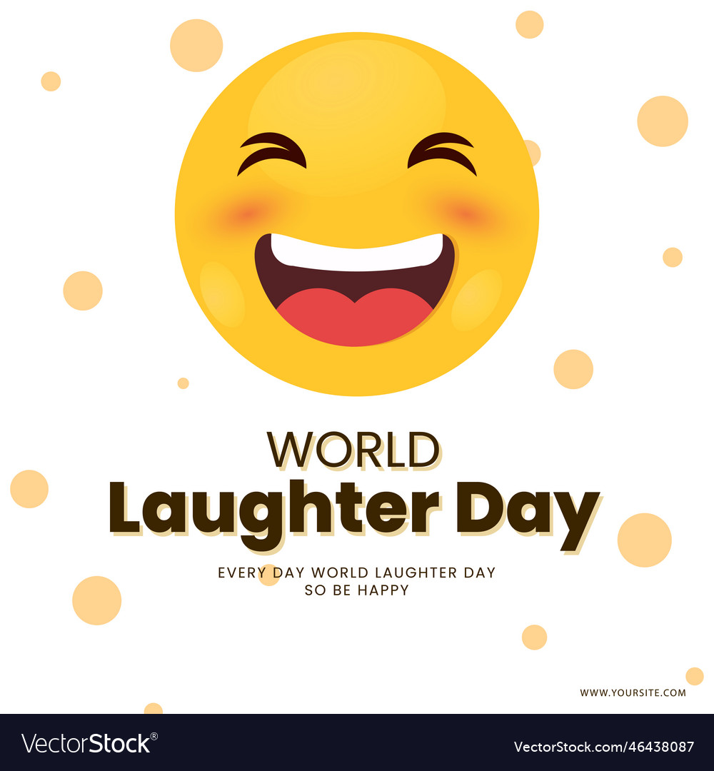 World laughter day post file Royalty Free Vector Image