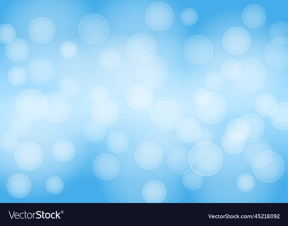 Abstract gradient background bokeh light on blue vector image Abstract gradient background bokeh light on blue