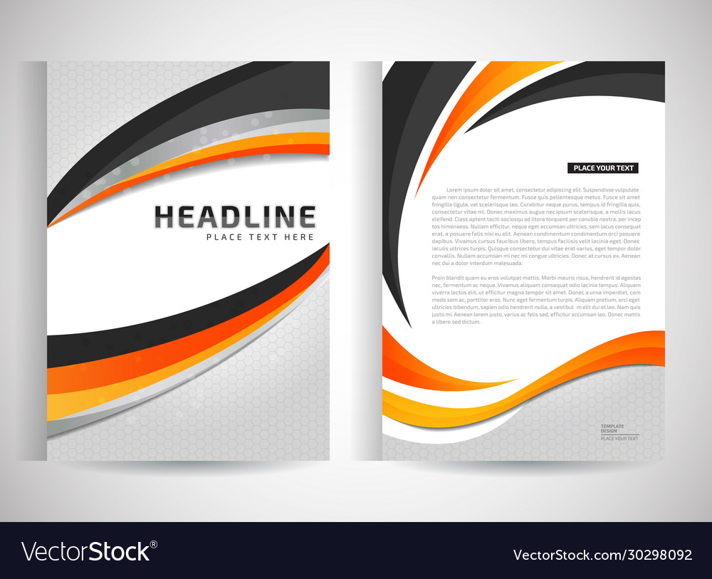 Abstract modern flyers brochure annual report