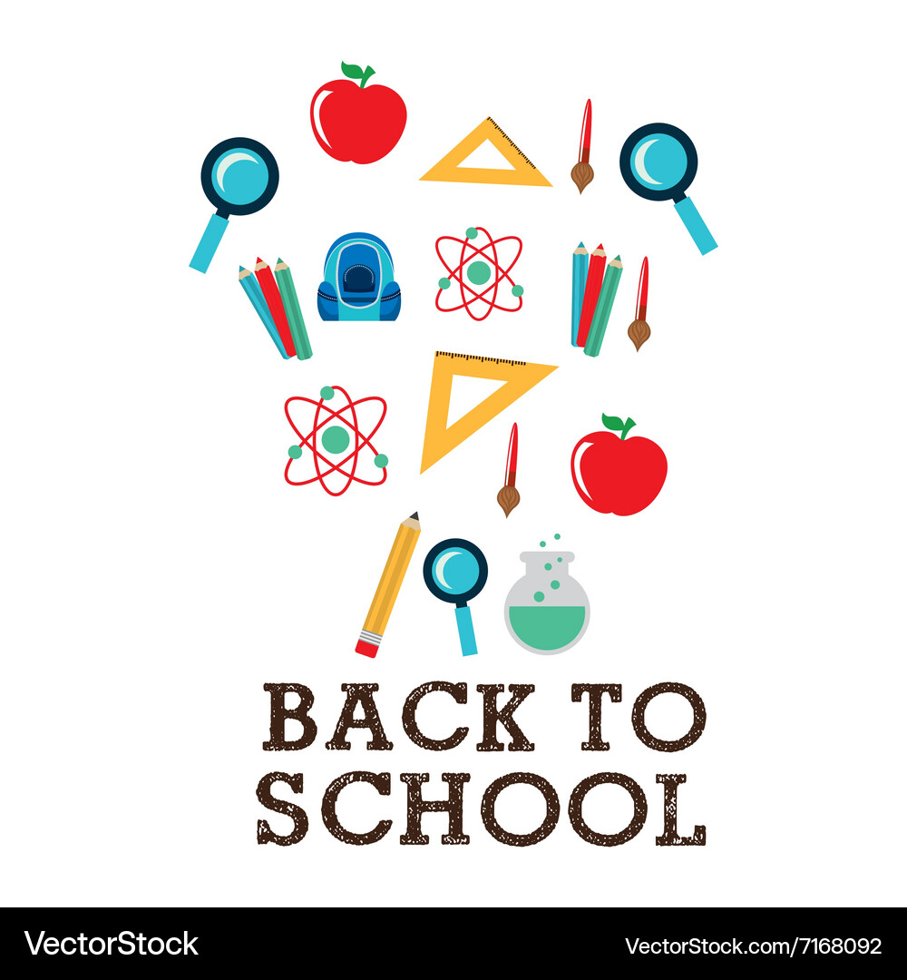 Back to school design Royalty Free Vector Image